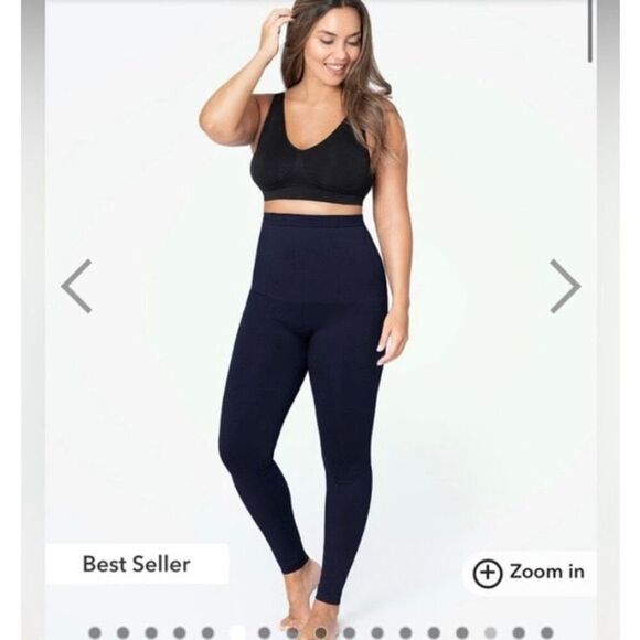 Shapermint Essentials Black High Waisted Shaping Leggings Size XL - Picture 1 of 5